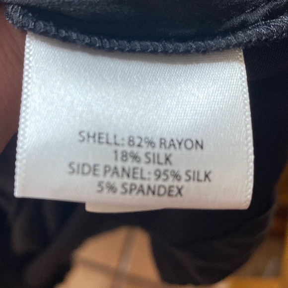 Eileen Fisher Velour Dress / Tunic Silk Side Panel - Picture 7 of 7